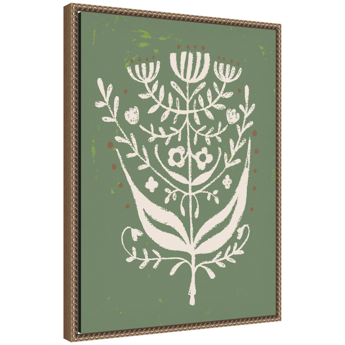 Bungalow Charm Green by Vicky Yorke Framed Canvas Wall Art Print