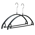 MAWA Euro 42-U Hanger with Pant Bar & Skirt Hooks, Black