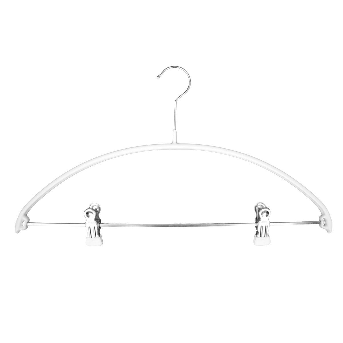 MAWA Euro 40-PK Hanger with Pant Bar & Two Clips, White