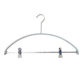 MAWA Euro 40-PK Hanger with Pant Bar & Two Clips, Silver