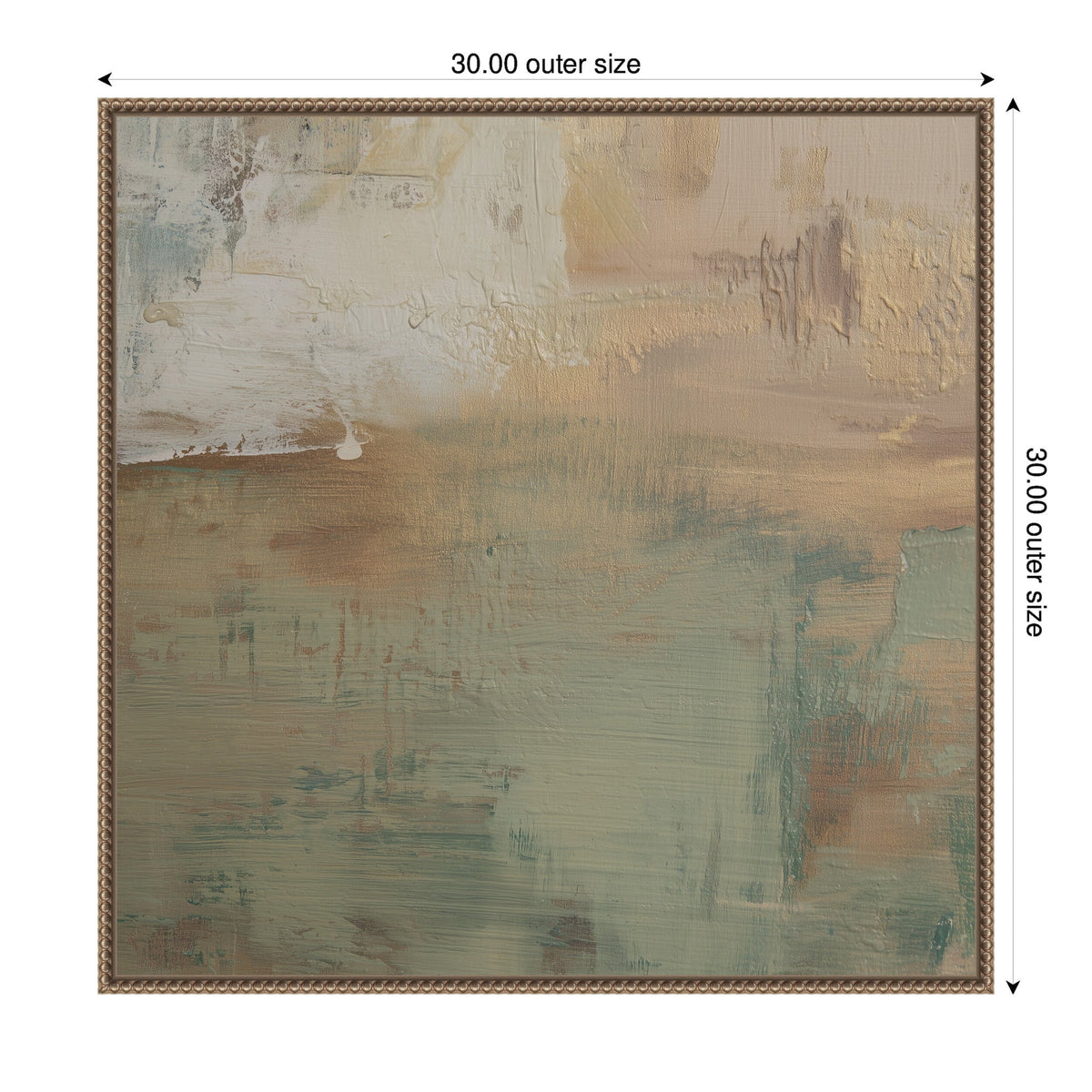 Sage Horizon No. 1 by Amy Lighthall Framed Canvas Wall Art Print