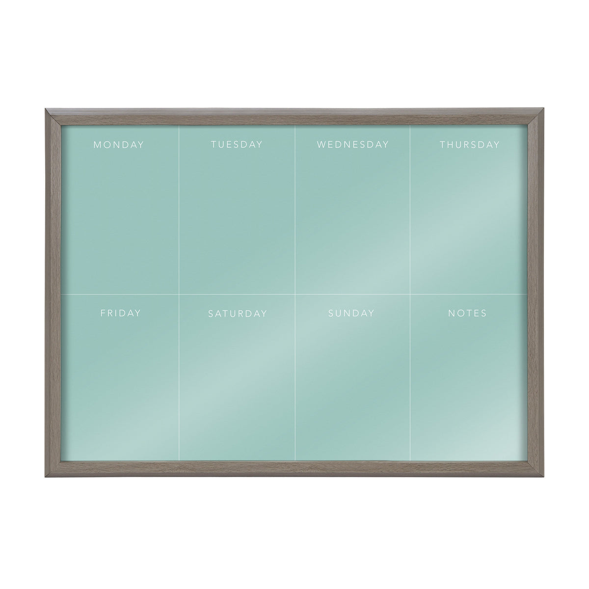Blake This Week Teal Framed Glass Dry-Erase Weekly Planner by The Creative Bunch Studio
