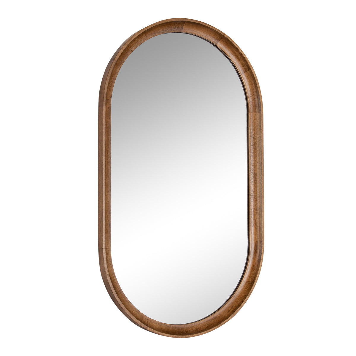 Hatherleigh Capsule Wood-Frame Wall Mirror