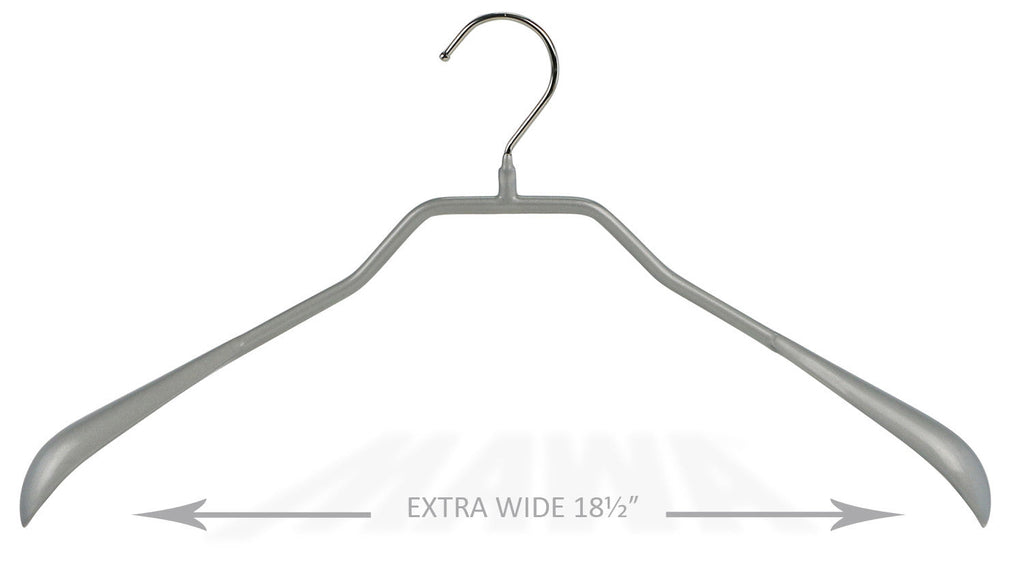 MAWA BodyForm 46-L Extra Wide Hanger, Silver
