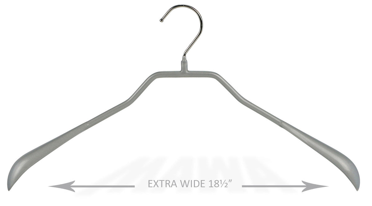 MAWA BodyForm 46-L Extra Wide Hanger, Silver