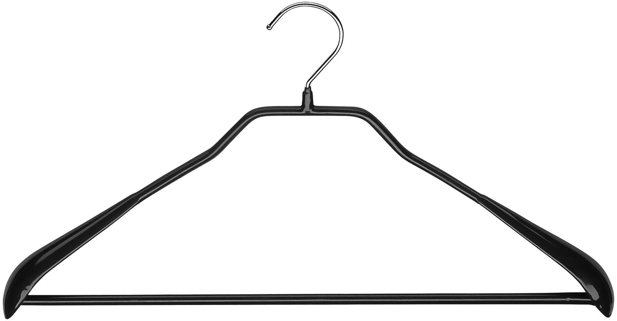 MAWA BodyForm 42-LS Hanger with Pant Bar, Black