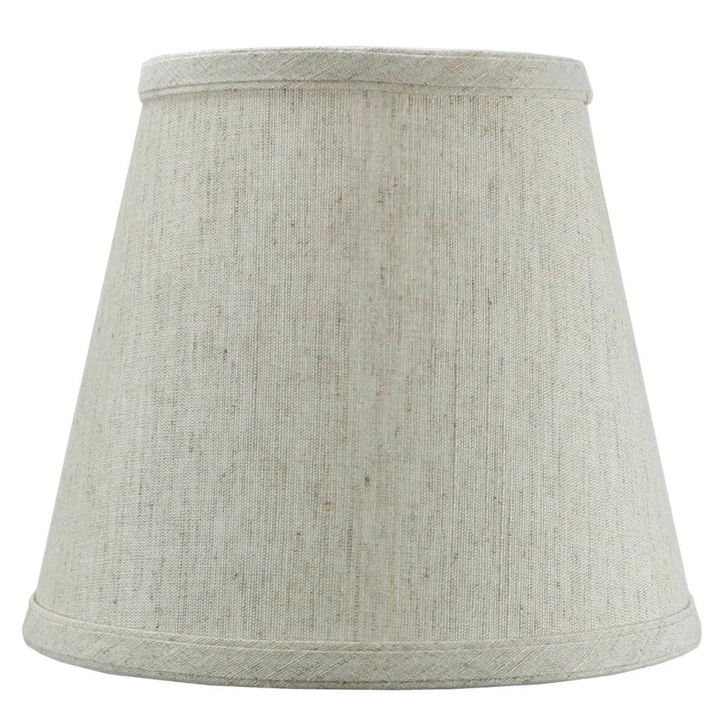 Home Concept Textured Oatmeal Hardback Lamp Shade Edison Clip-On - 8"W x 7" Slant Height