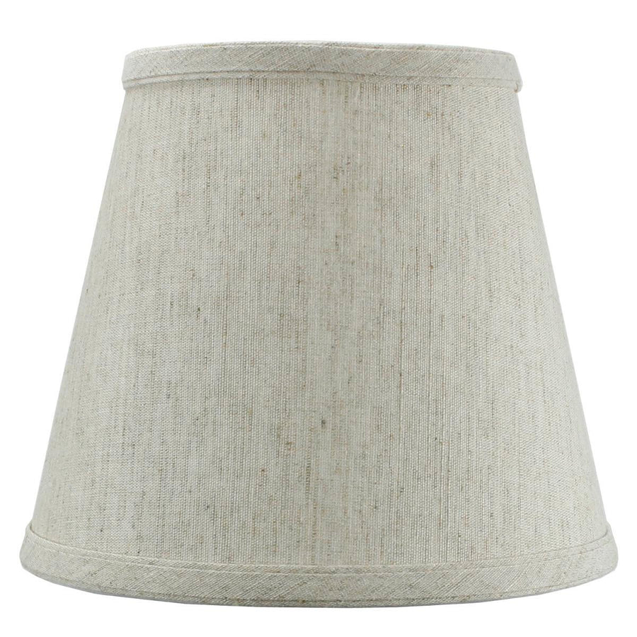 Home Concept Textured Oatmeal Hardback Lamp Shade Edison Clip-On - 8"W x 7" Slant Height