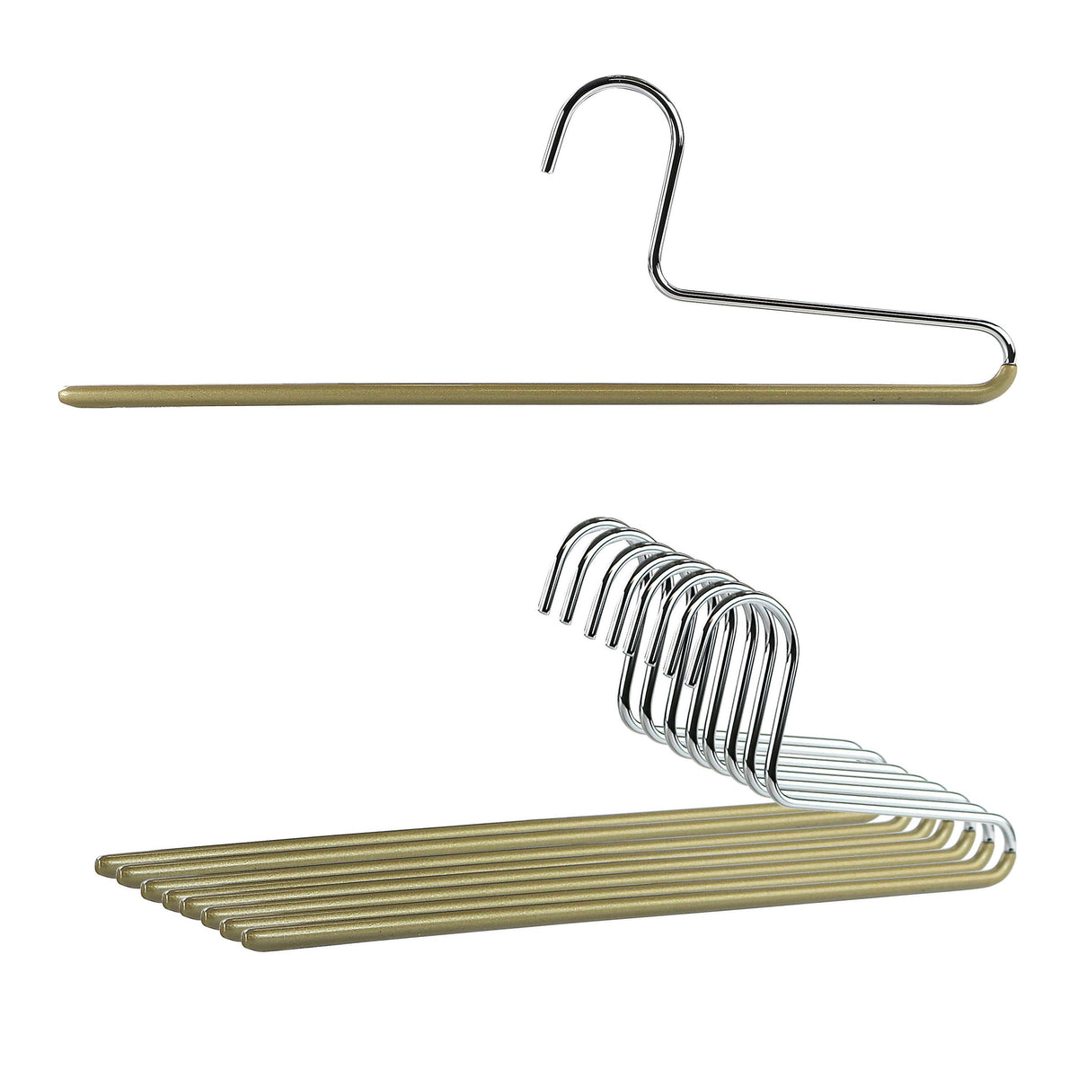 MAWA Trouser Hanger, KH-1, Single Rod, Gold