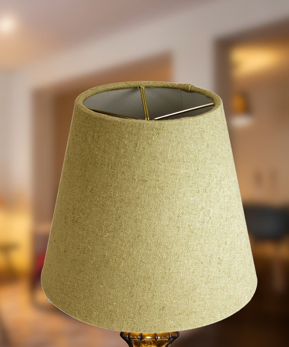 Home Concept Empire Sand Linen Edison Clip Lamp Shade - 5" Top x 8" Bottom x 7" Slant Height