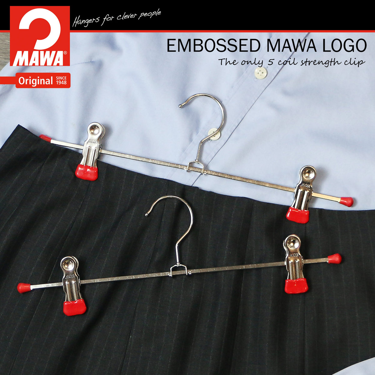 MAWA 12" Pant Hanger, K-30D, New Red