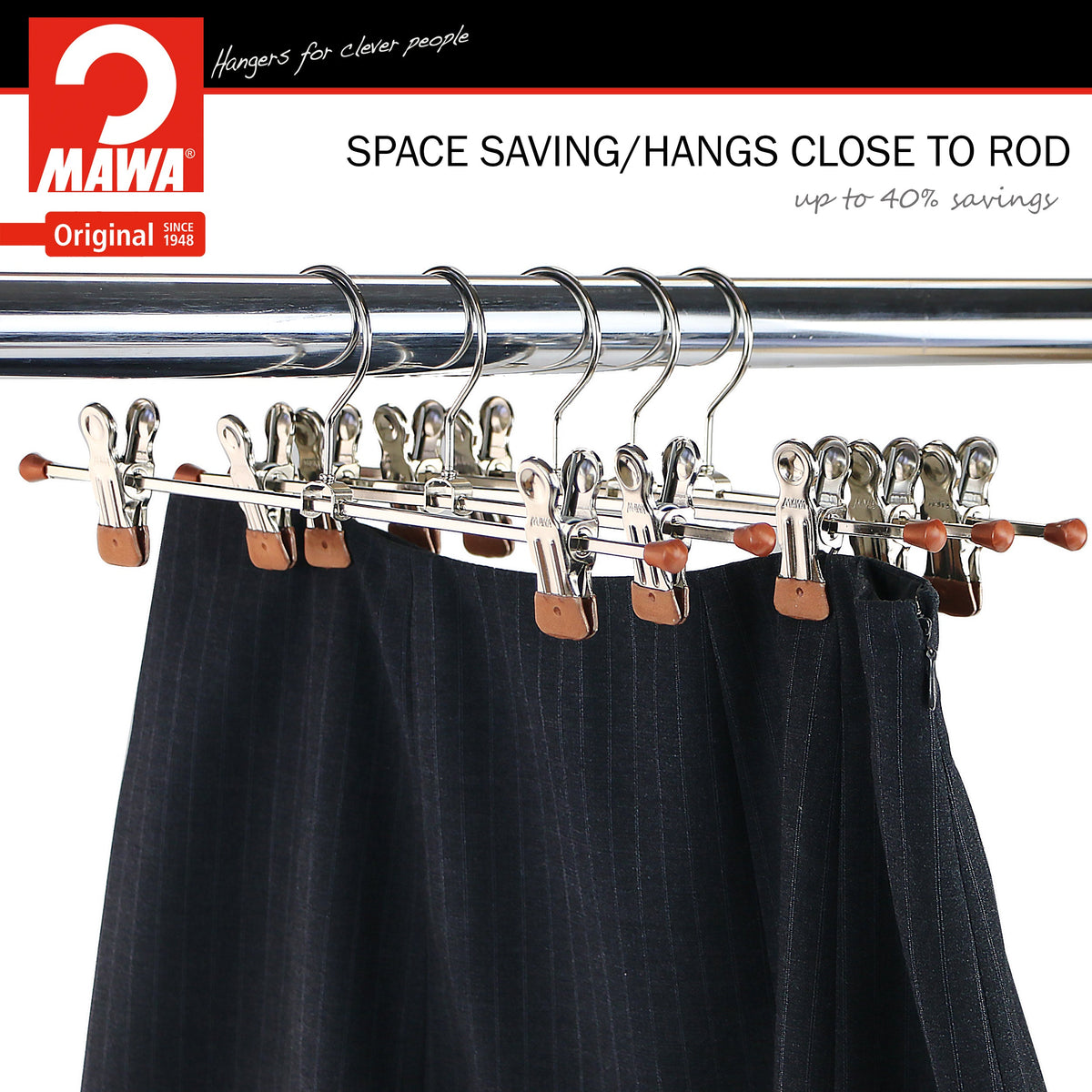MAWA 12" Pant Hanger, K-30D, Copper