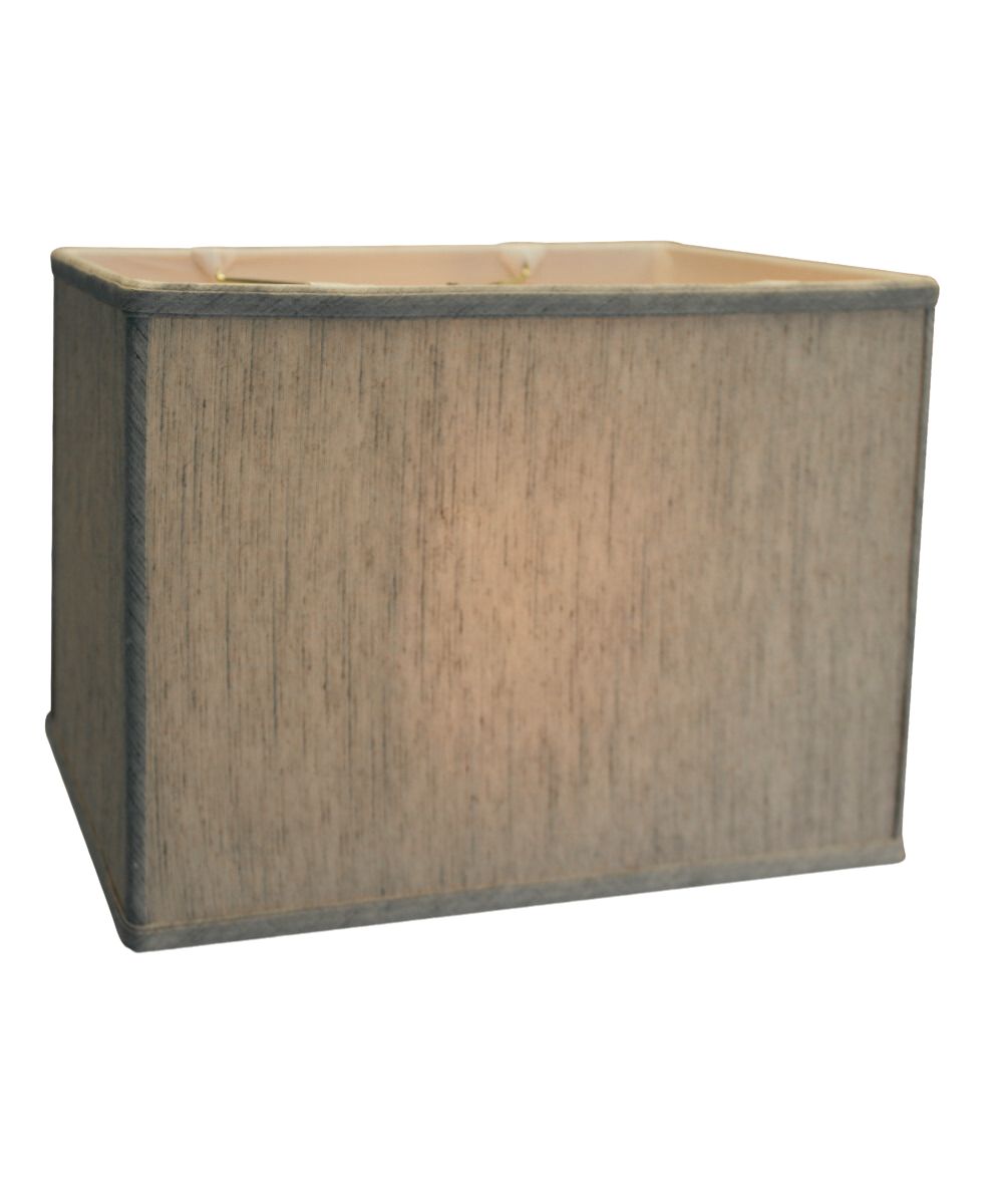Home Concept Rectangular Drum Lamp Shade Softback Textured Oatmeal - 7"W x 9" Slant Height, Spider Fitter