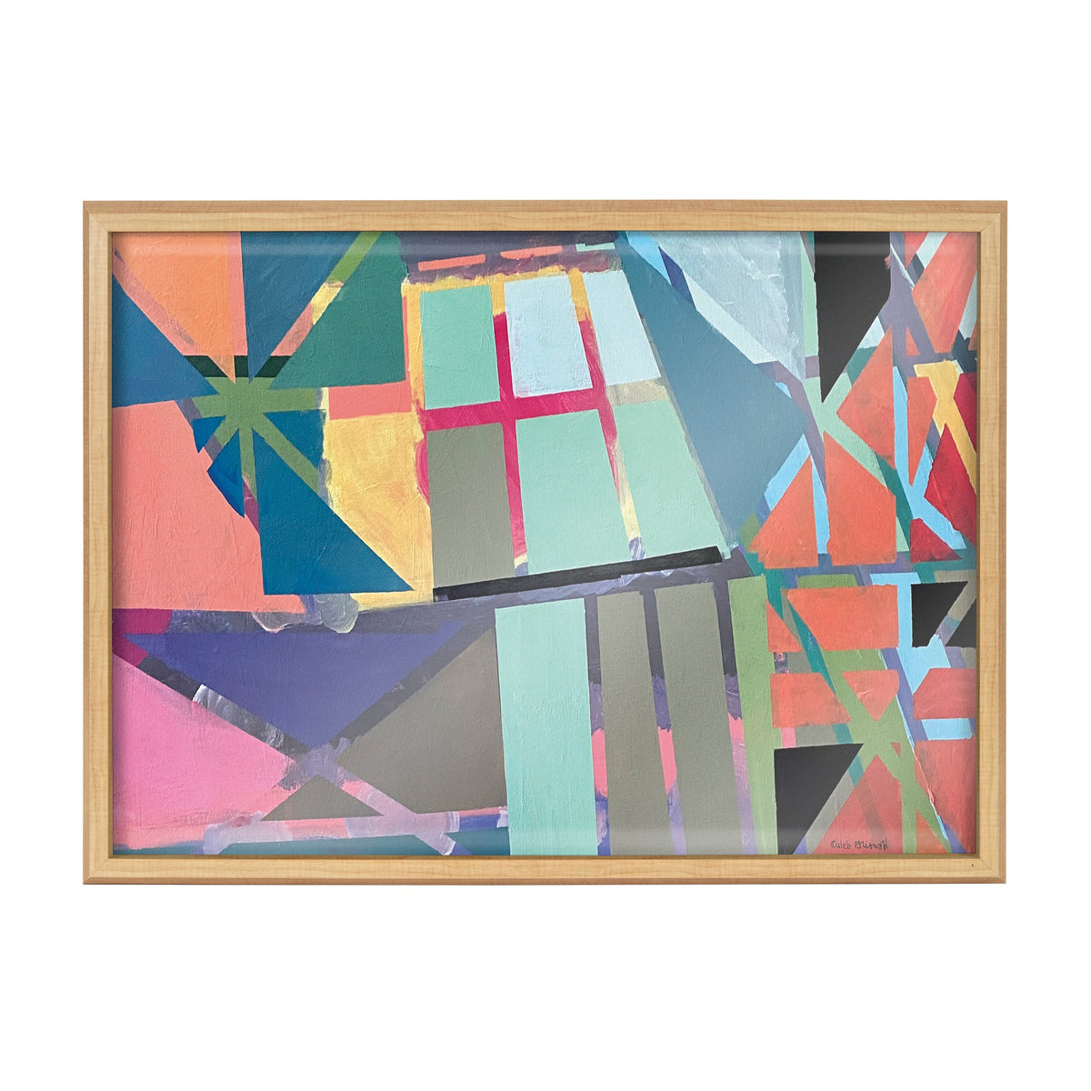 Blake Scaffolding Framed Printed Glass by Caleb Griswold