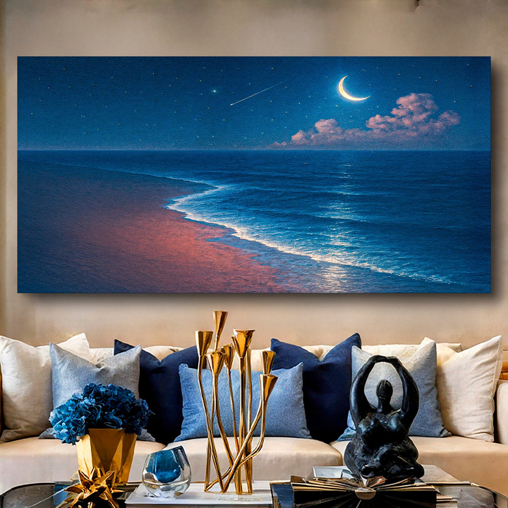 Beach Shoreline Coastal Canvas Wall Art V