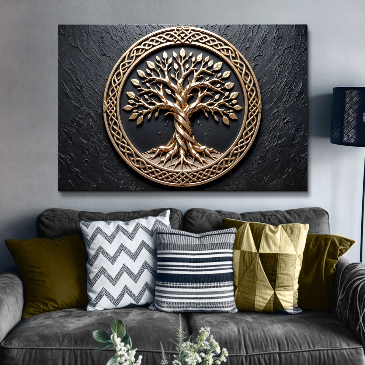 Celtic Tree of Life Canvas Wall Art V