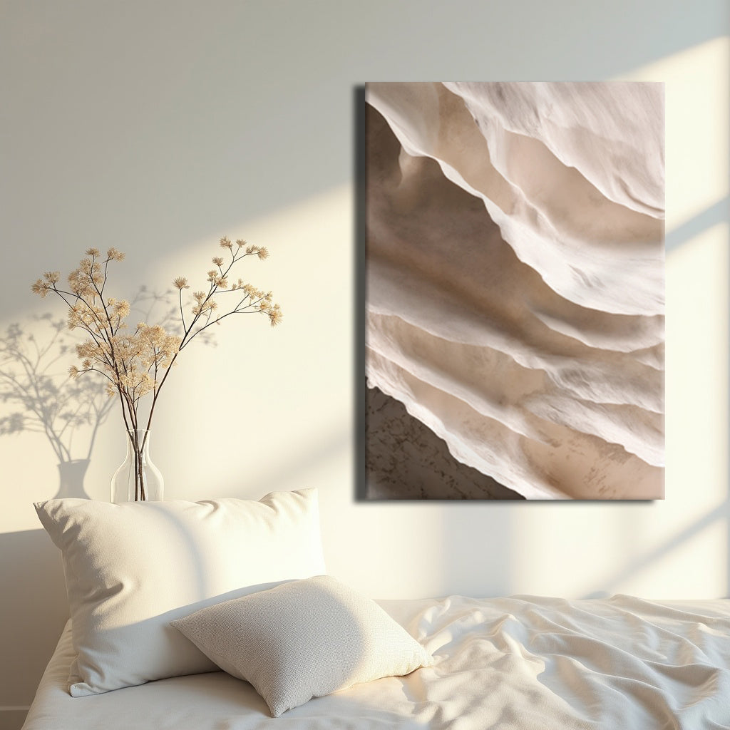 Light Neutral Impasto Canvas Wall Art