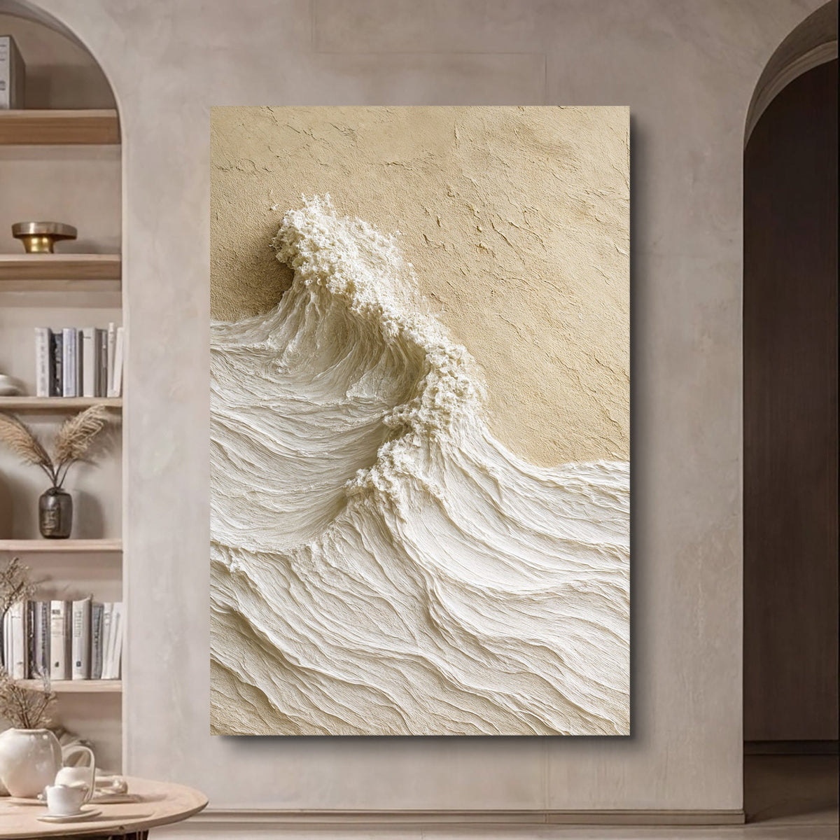 Modern Neutral Mountain Canvas Wall Art