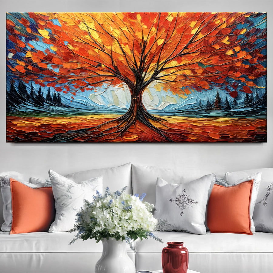Autumn Fire Canvas Wall Art