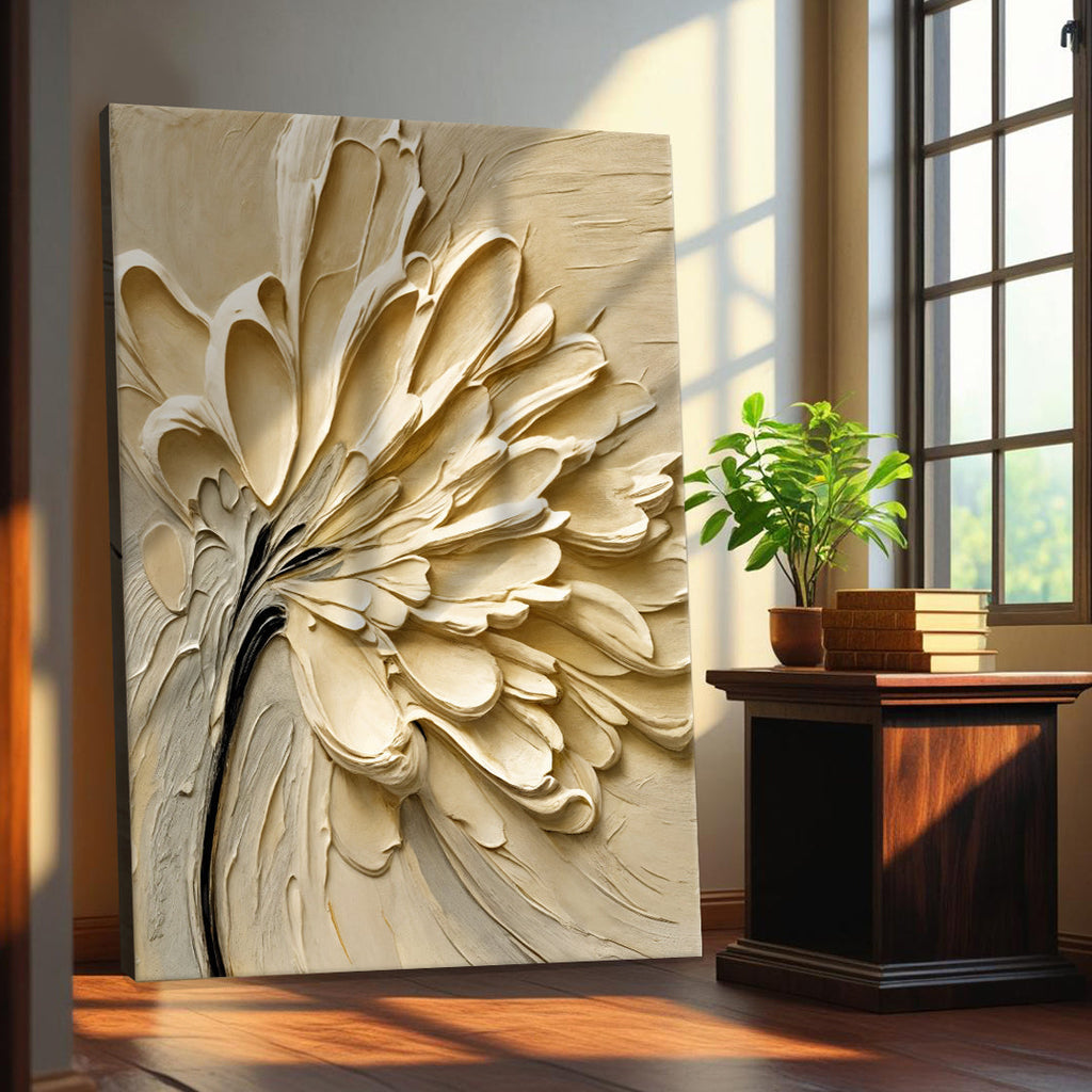 Flower Splatter Canvas Wall Art