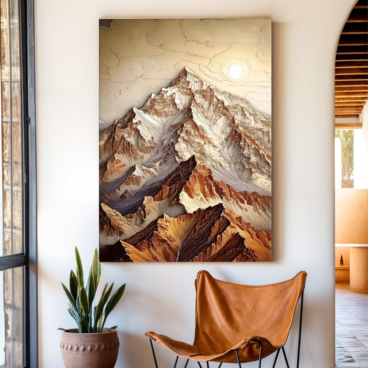 Minimalist Mountain Canvas Wall Art