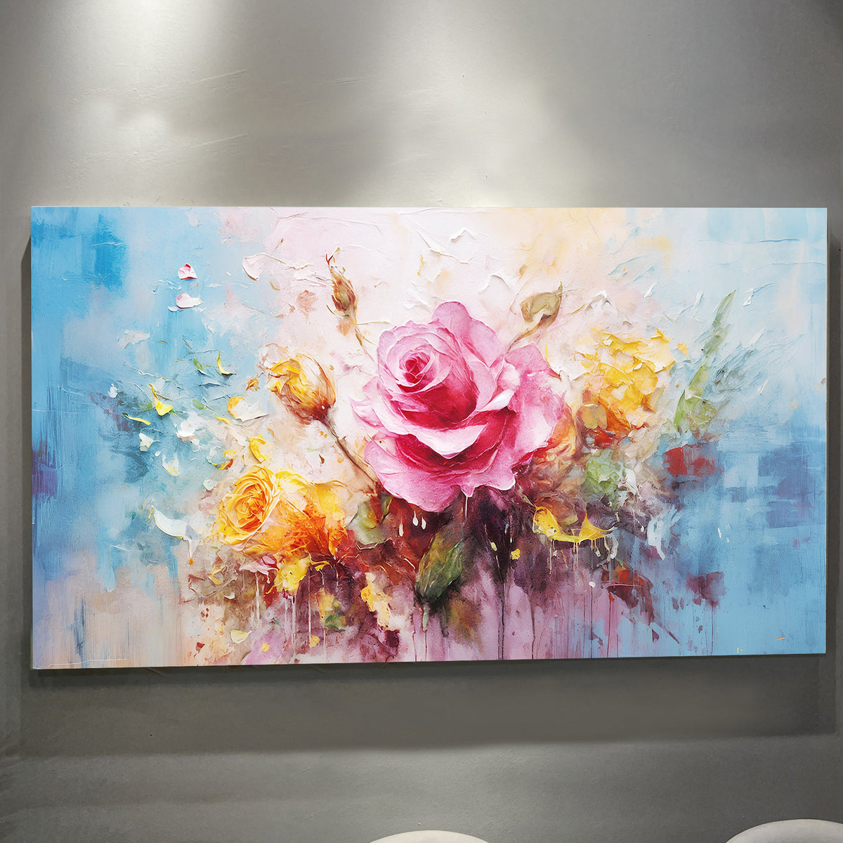 Rose Flower Canvas Wall Art