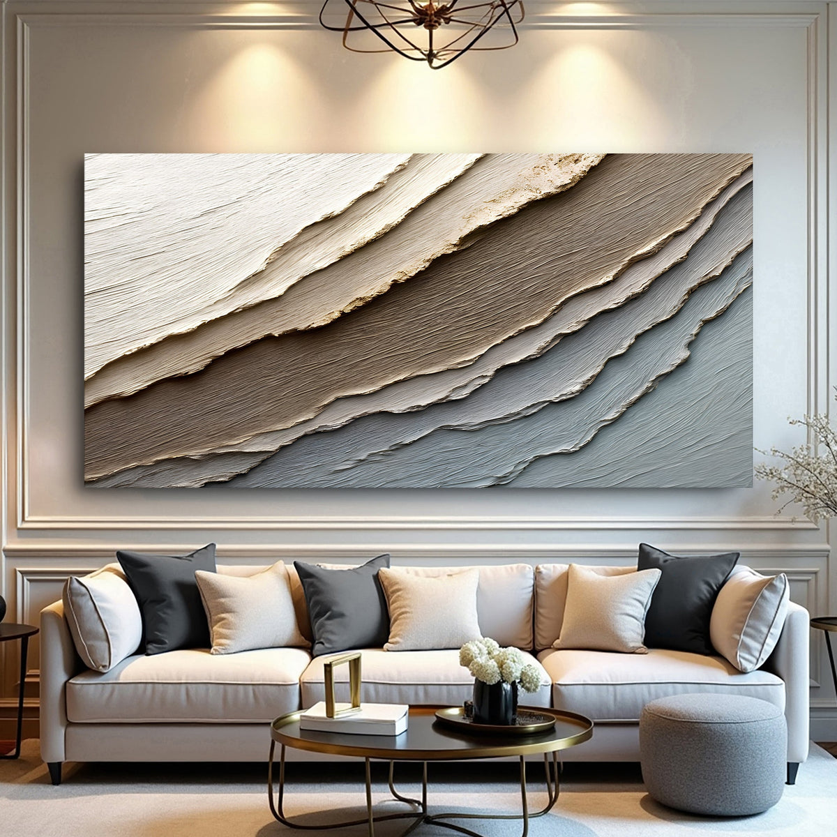 Abstract Earth Tones Canvas Wall Art