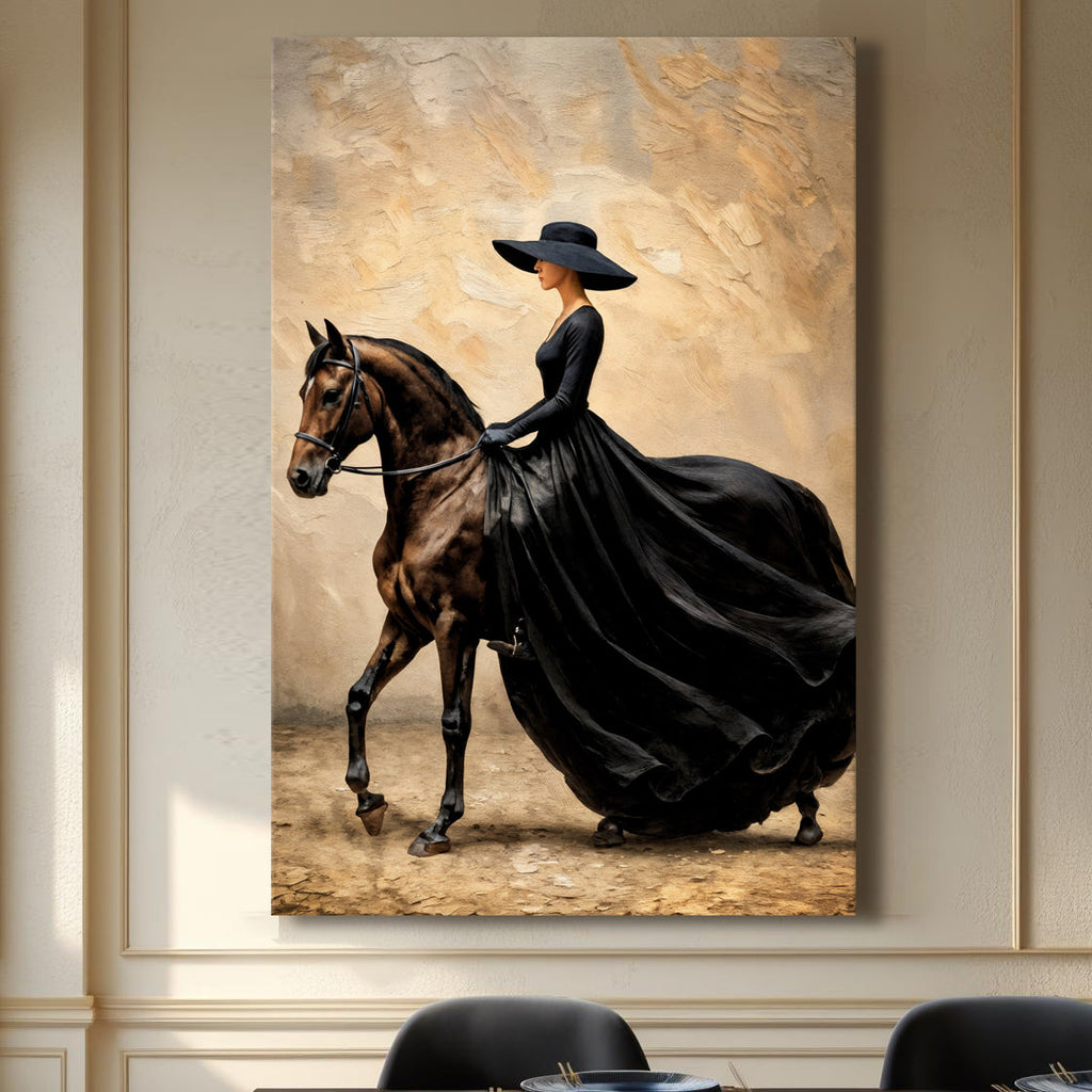 Elegant Equestrian Canvas Wall Art