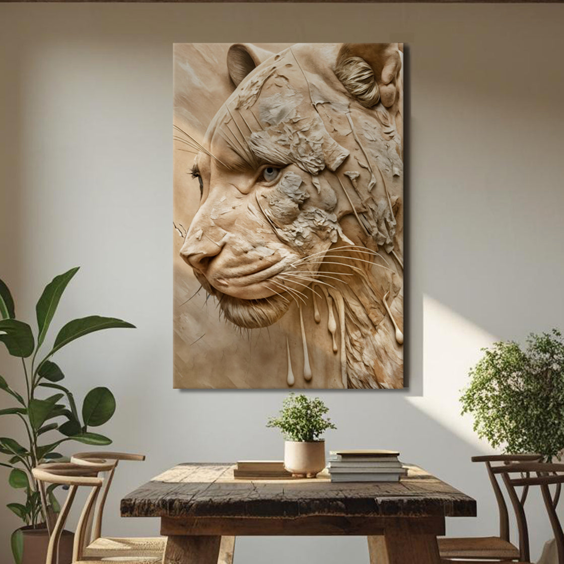 Earthen Predator Canvas Wall Art