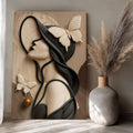 Woman's Delicate Lines Canvas Wall Art