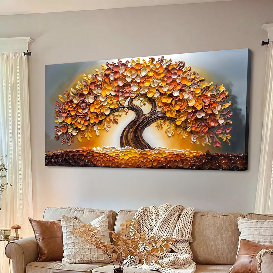 Golden Autumn Canvas Wall Art