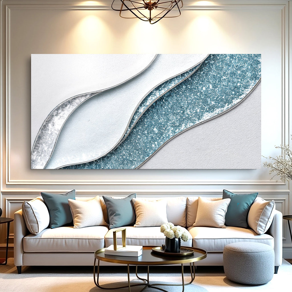 Lighter Waves Canvas Wall Art