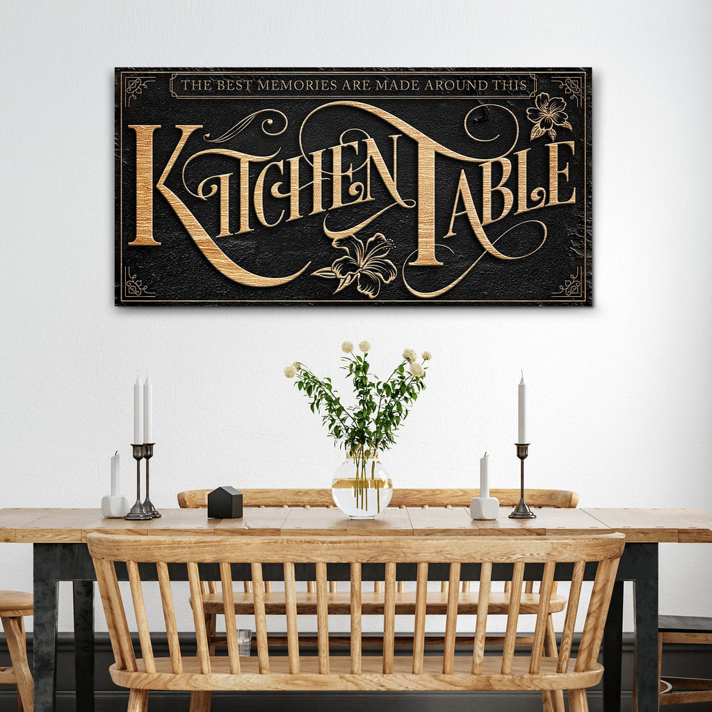 Kitchen Table Sign