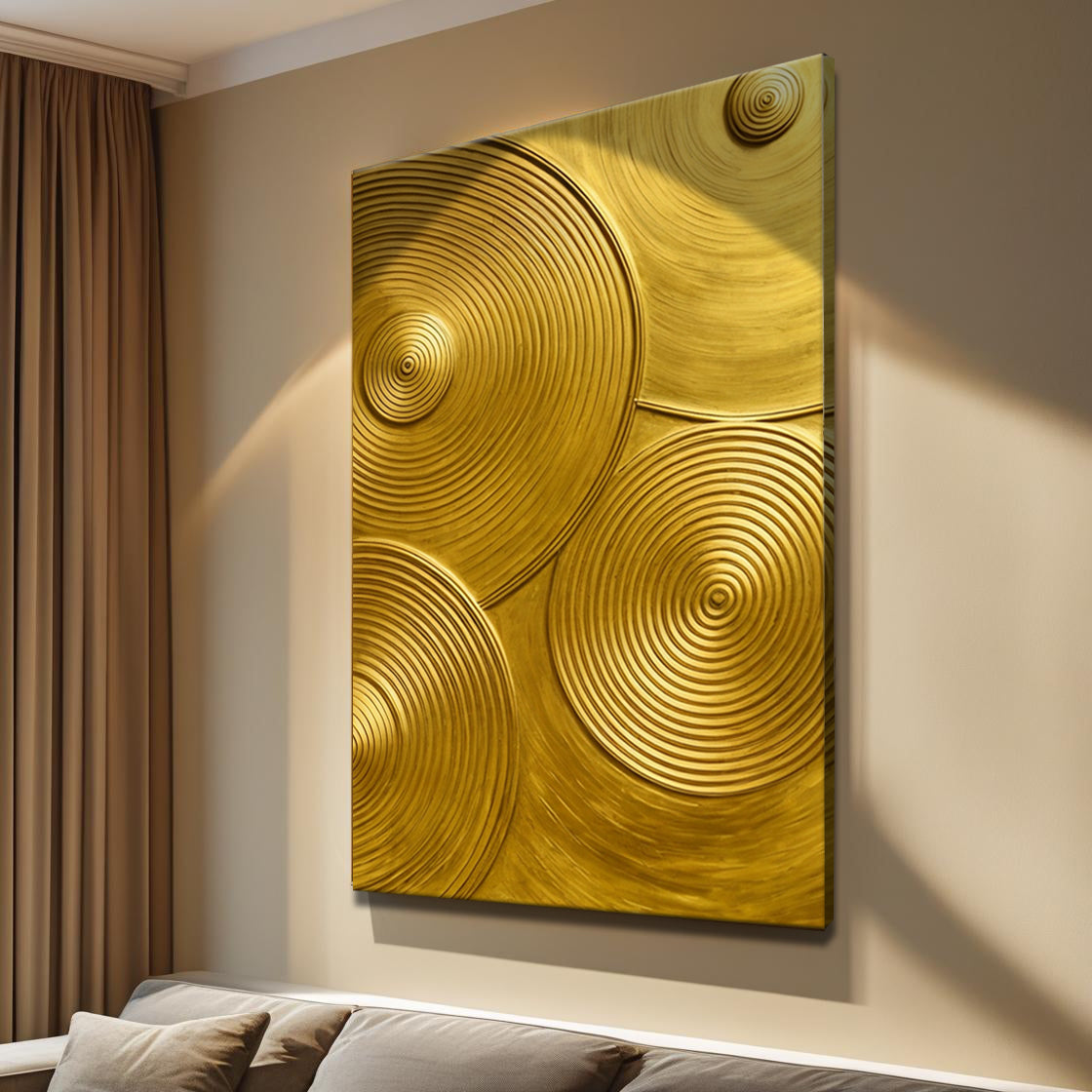 Gold Symphony Canvas Wall Art