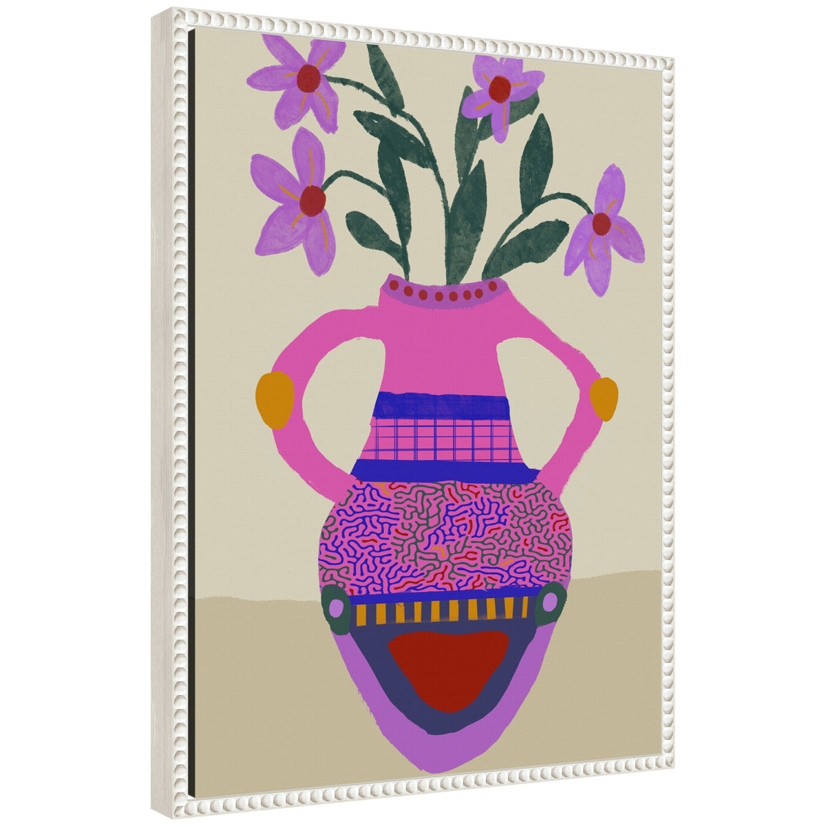 Sylvie Petals of Passion Framed Canvas by Inkheart Designs