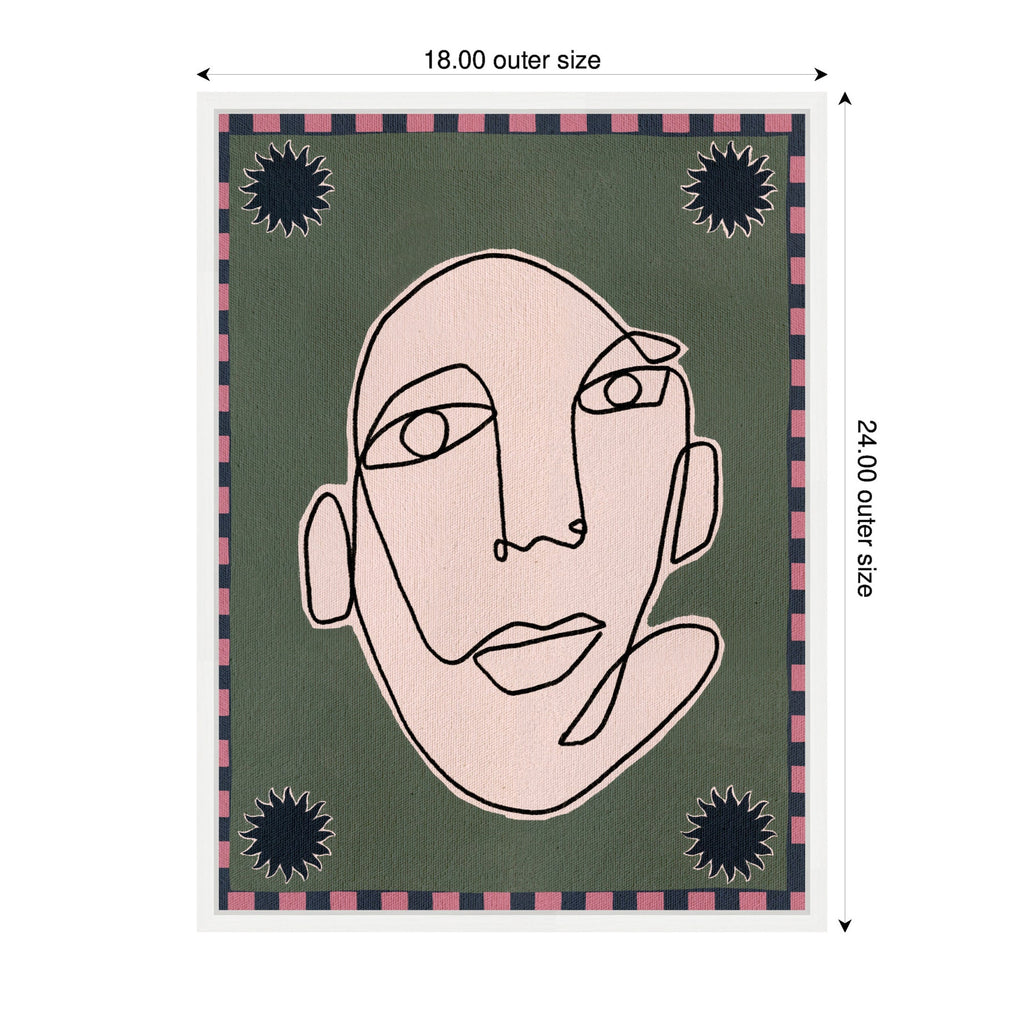 Sylvie Under The Sun 5 Framed Canvas by Shatha Al Dafai