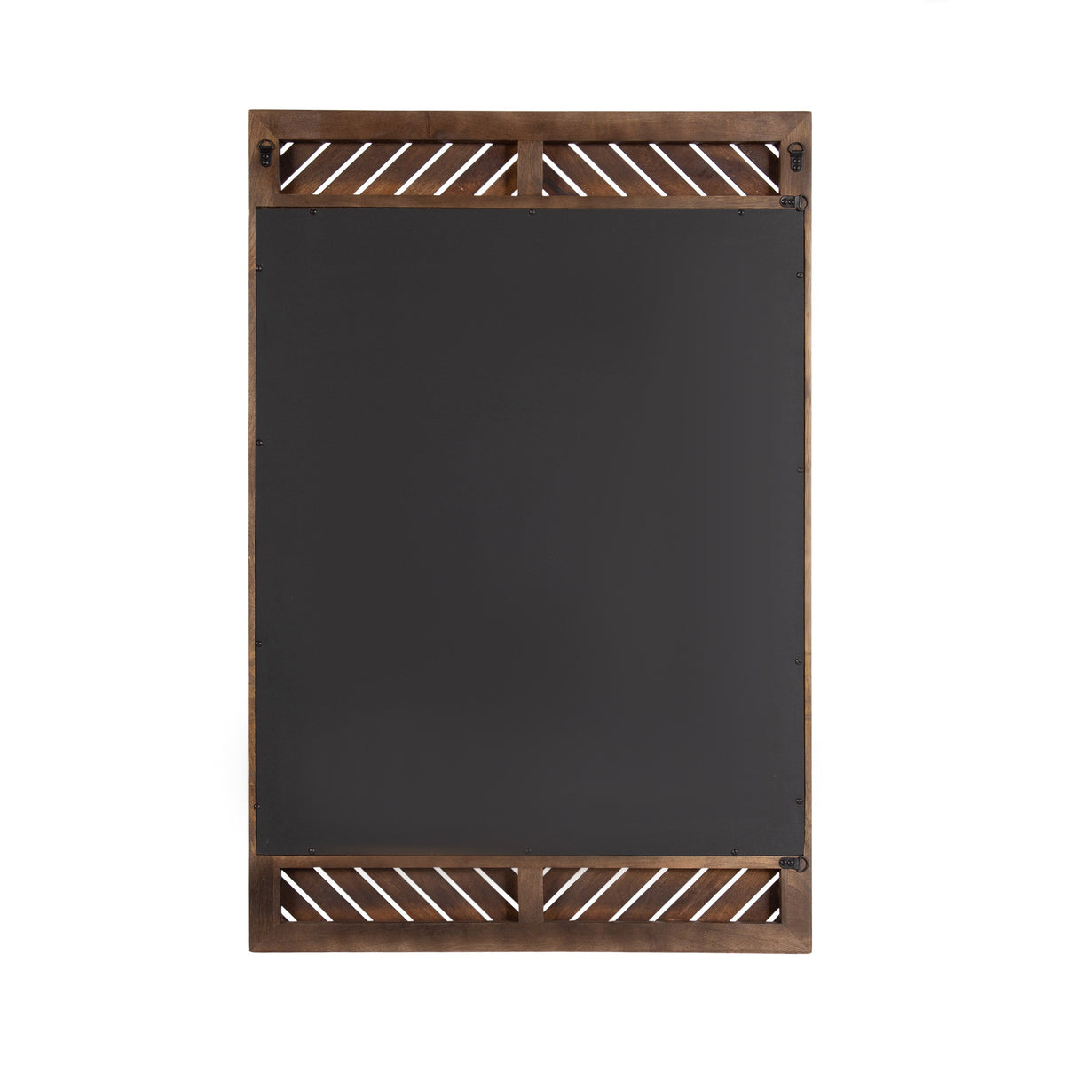 Mezzeta Rectangular Wall Mirror with Mango Wood Chevron Frame