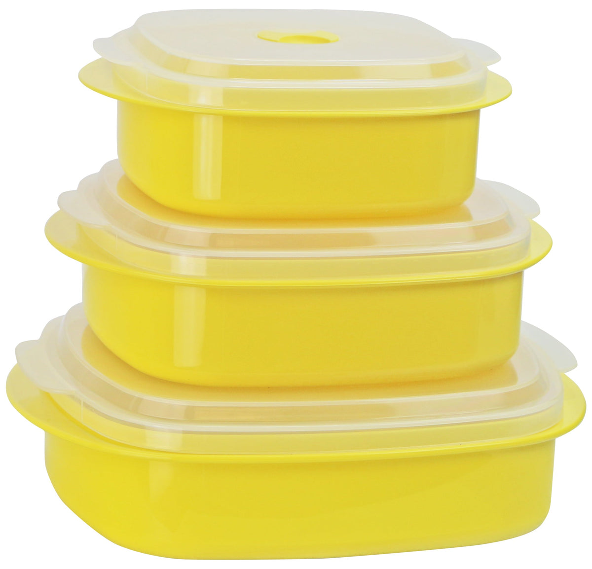 6-Piece Microwave Cookware & Storage Bowl Set, Lemon