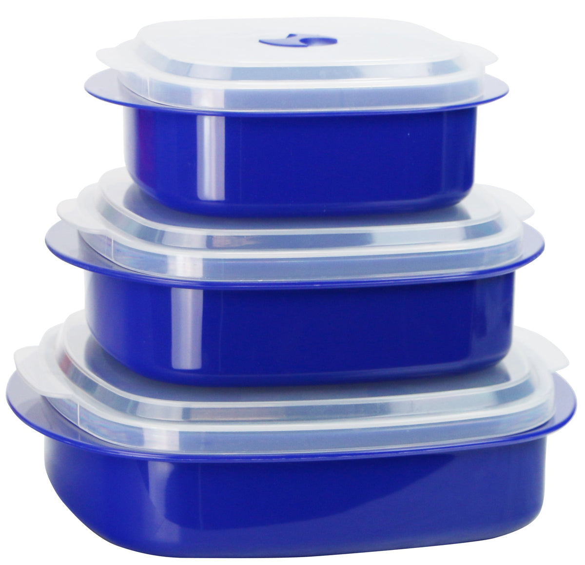 6-Piece Microwave Cookware & Storage Bowl Set, Indigo