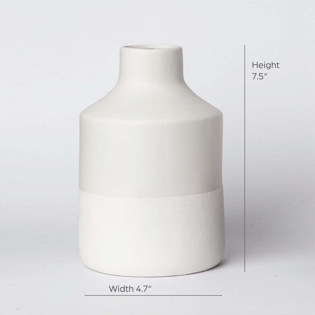216 Textured Matte Ceramic Vase