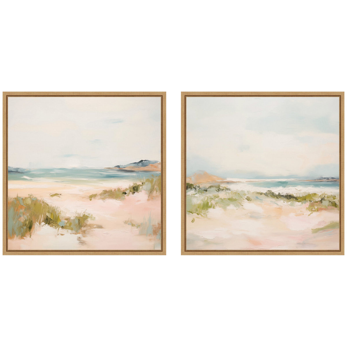 Tranquil Landscape Square 2 Piece Framed Canvas Wall Art Set by Amy Lighthall