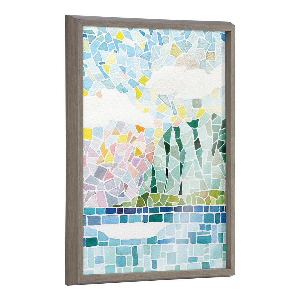 Blake One Fine Morning Framed Printed Glass by Janet Meinke-Lau