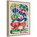 Sylvie Safari Animals Framed Canvas by Rachel Lee