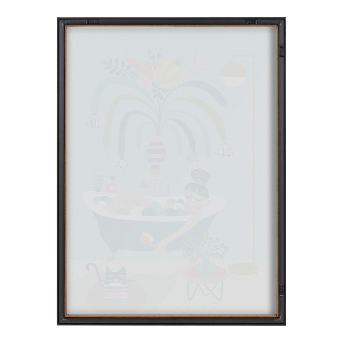 Blake Time to Relax Framed Printed Glass by Rachel Lee of My Dream Wall