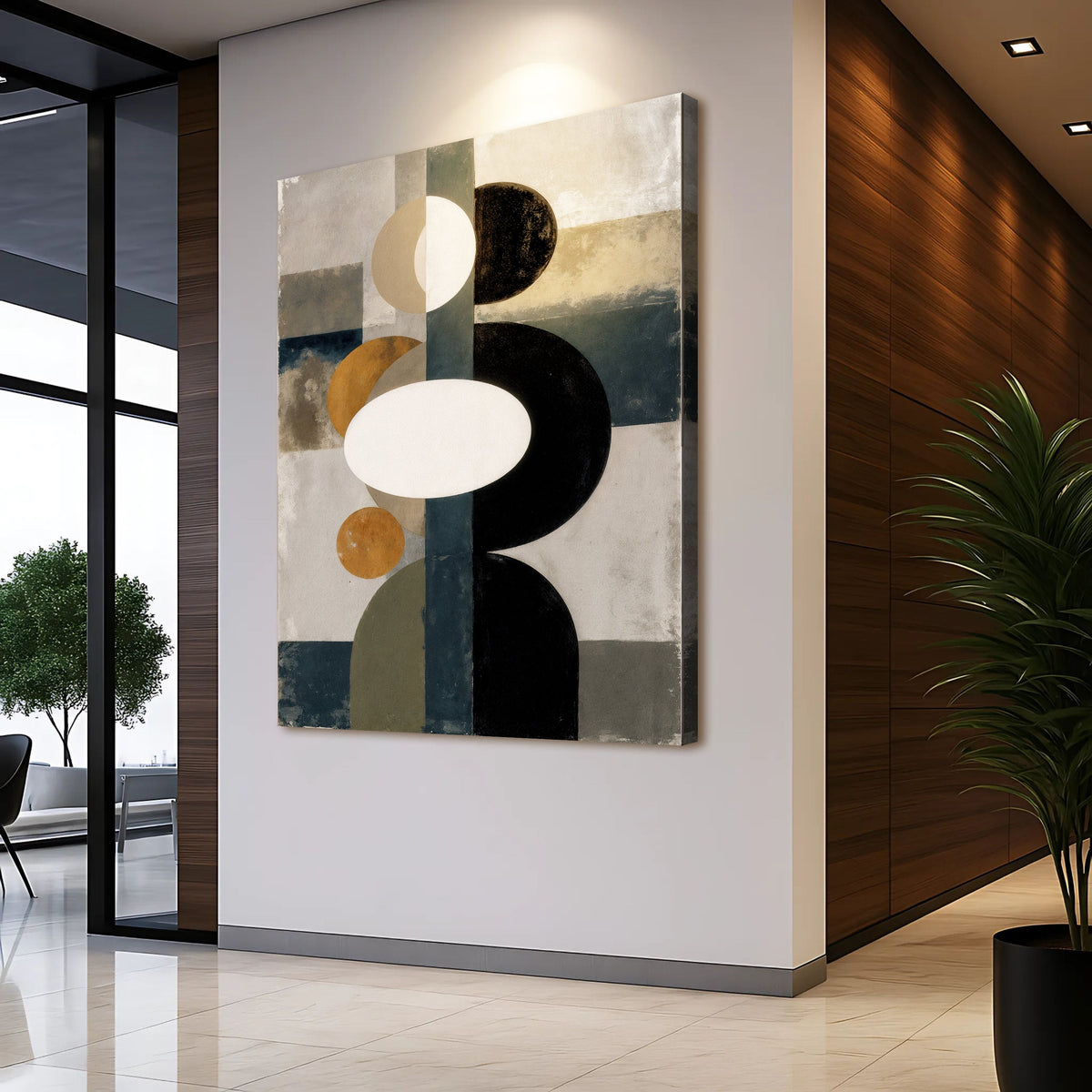 Abstract Contemporary Geometry Canvas Wall Art