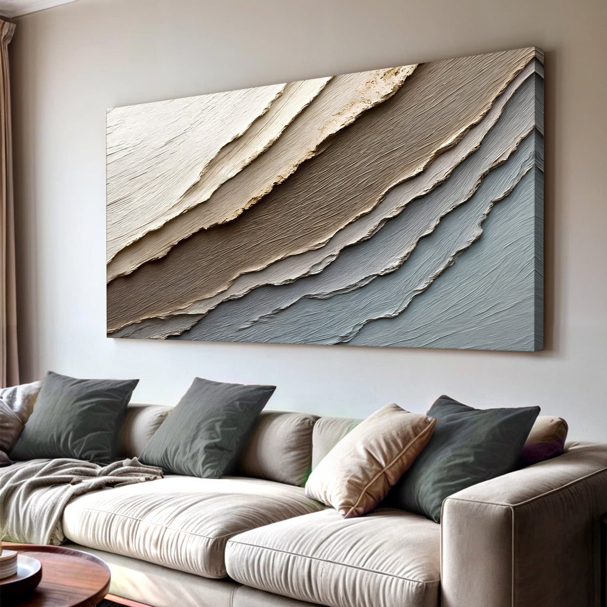 Abstract Earth Tones Canvas Wall Art