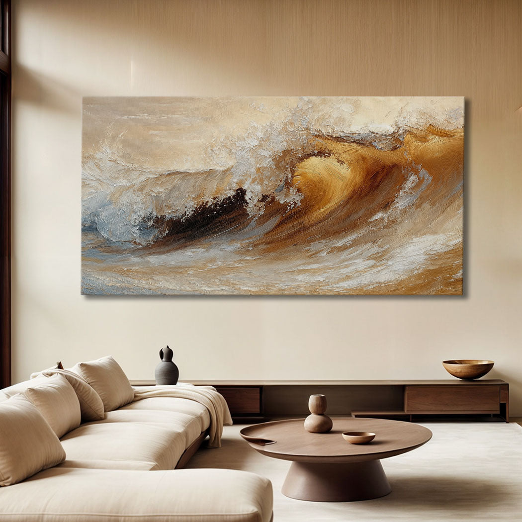 Ocean Wave Seascape Canvas Wall Art III