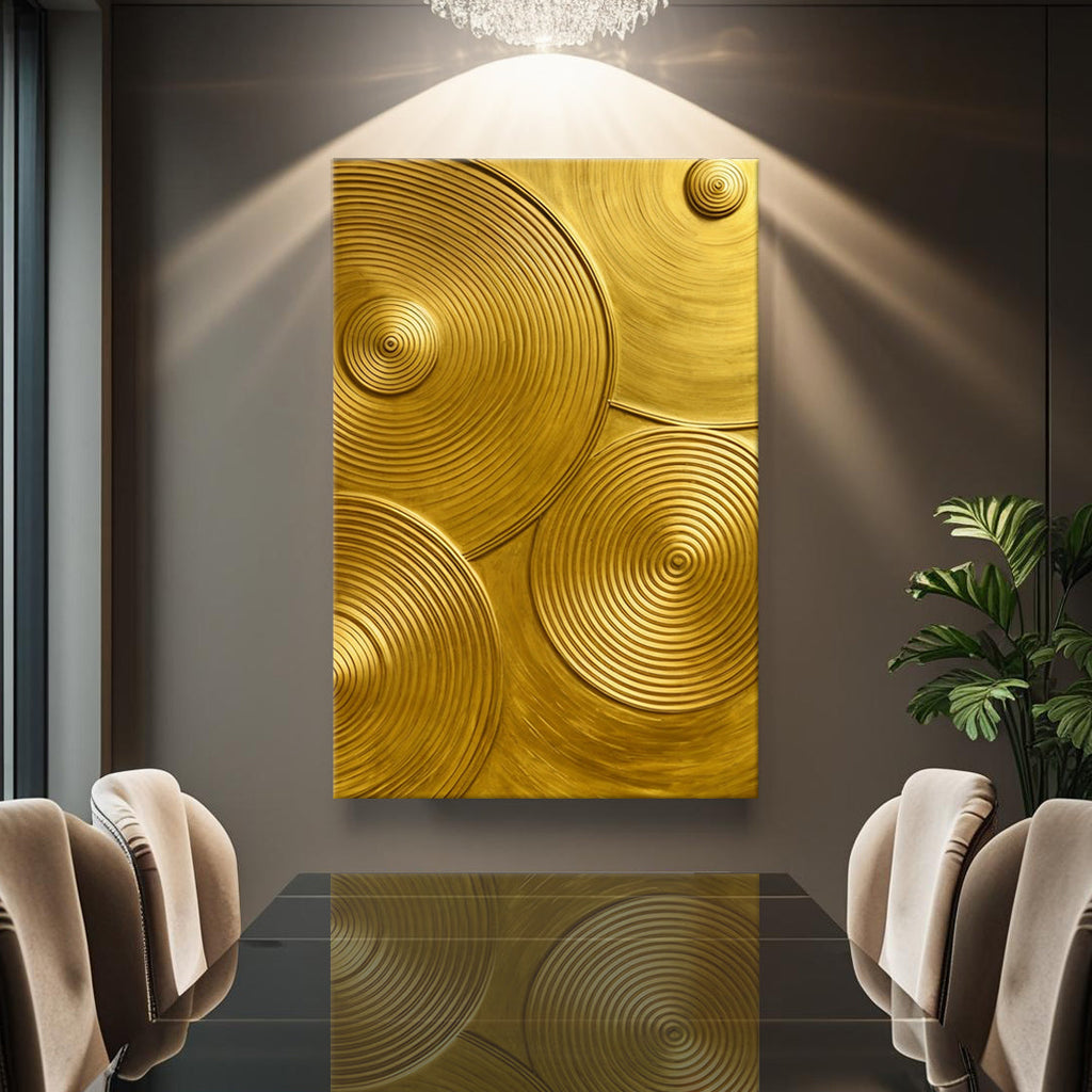 Gold Symphony Canvas Wall Art