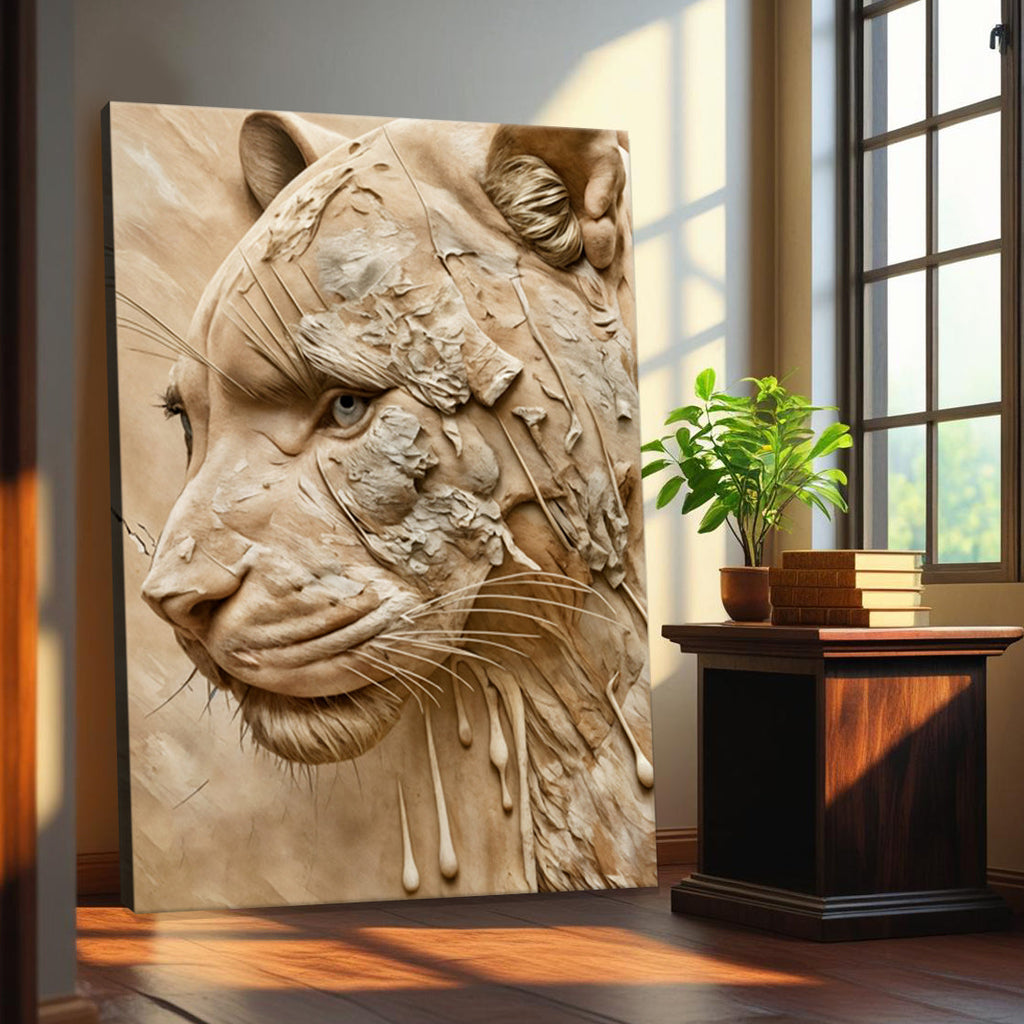 Earthen Predator Canvas Wall Art