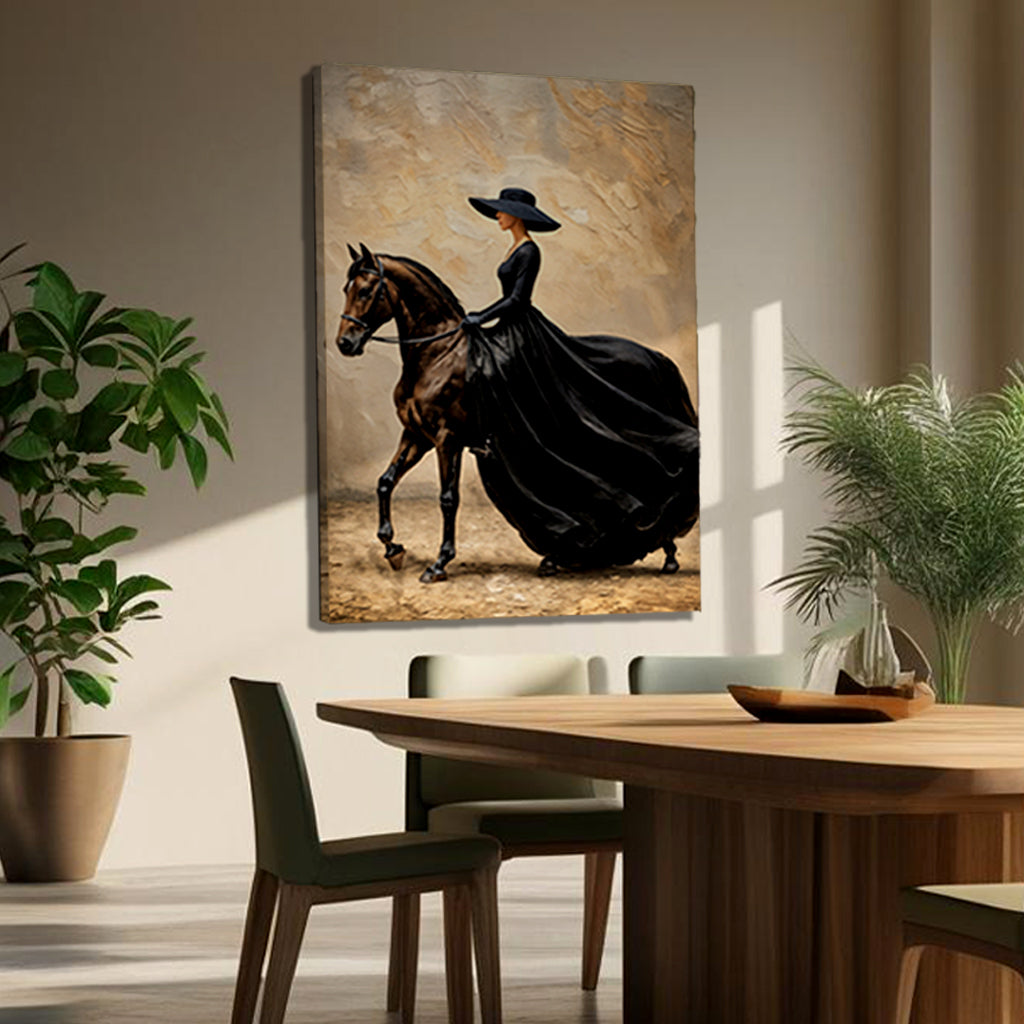Elegant Equestrian Canvas Wall Art